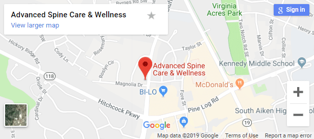 Map of Aiken Chiropractors